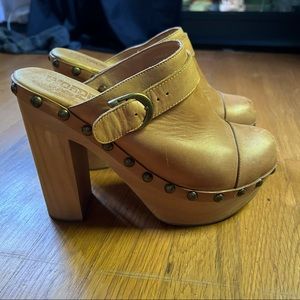 Jeffrey Campbell platform woodies clogs